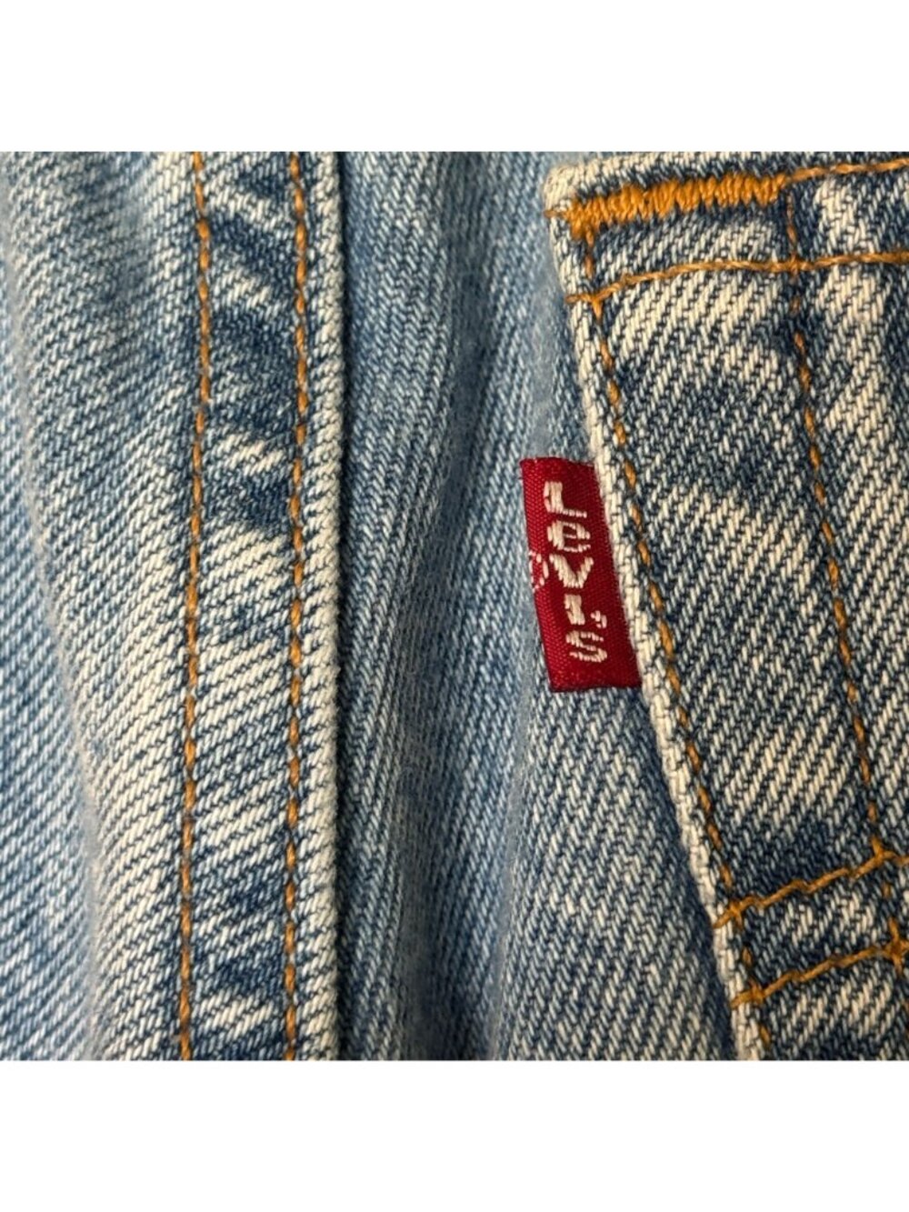 Women's Denim Jeans Levi's 501 Vintage 1990s Button Fly Light Wash Size 28 X 30 - Picture 6 of 12